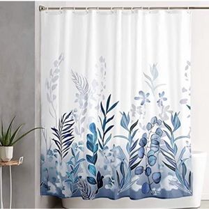 NEW Wild Floral Fabric Shower Curtain Nature Scenery With shower rings 72 x 72